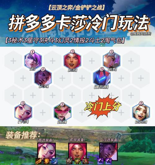 碧波龙阵容攻略（以金铲铲之战拼多多为例）