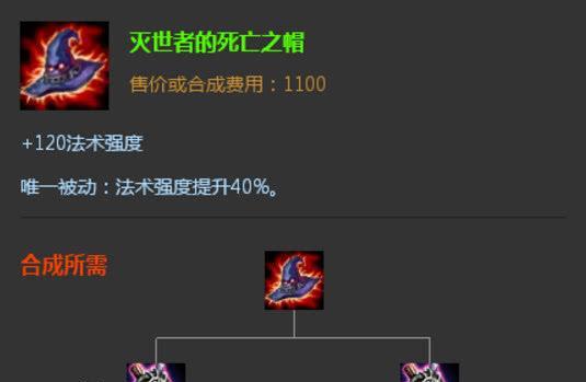 英雄联盟帽子合成路径是什么？合成帽子需要哪些基础装备？